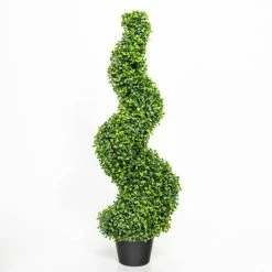 90cm Artificial Topiary Buxus Spirals By Primrose™ - Box Topiary - Pair -Plants outlet store DF2779PAIR add image 3 3730