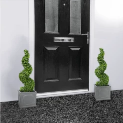90cm Artificial Topiary Buxus Spirals By Primrose™ - Box Topiary - Pair -Plants outlet store DF2779PAIR add image 4 2408