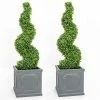 90cm Artificial Topiary Buxus Spiral By Primrose™ - Box Topiary -Plants outlet store DF2779 main image 3770