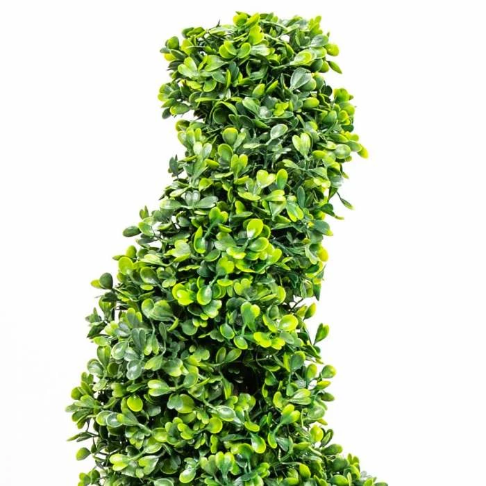 90cm Artificial Topiary Buxus Spiral By Primrose™ - Box Topiary 4 90cm Artificial Topiary Buxus Spiral By Primrose™ - Box Topiary - Image 2