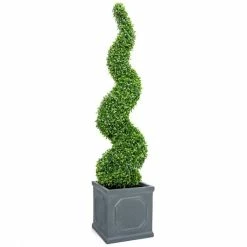 120cm Artificial Topiary Buxus Spiral By Primrose™ - Box Topiary
