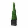 140cm Artificial Topiary Trees By Primrose™ - 'The XL Buxus Obelisk'