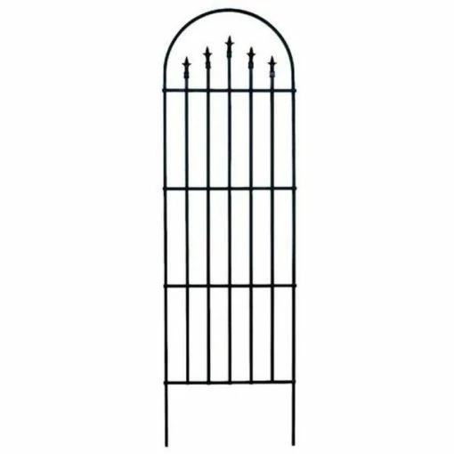 French Arch Trellis With Finials, Black -Plants outlet store DF3025 main image 5e39