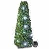 60cm Solar LED Artificial Topiary Tree By Primrose™ - 'The Buxus Obelisk' -Plants outlet store DF9183 main image dfe6