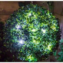 38cm Solar Powered LED Artificial Topiary Ball By Primrose™ - 'The Big Buxus Ball' -Plants outlet store DF9185 add image 3 a8bb