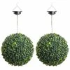 38cm Solar Powered LED Artificial Topiary Ball By Primrose™ - 'The Big Buxus Ball' -Plants outlet store DF9185 main image 8655