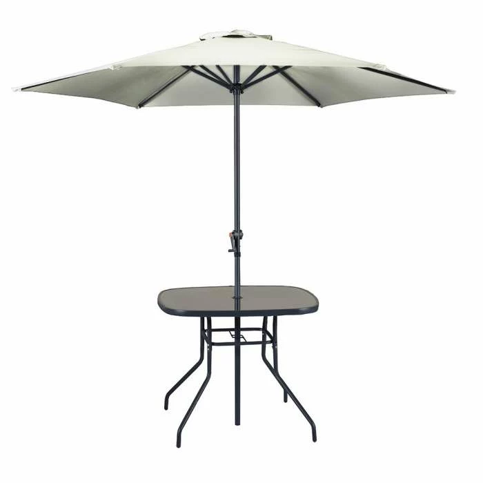 Hadleigh 4 Seater Garden Dining Furniture Set In Grey By Hectare® 7 Hadleigh 4 Seater Garden Dining Furniture Set In Grey By Hectare® - Image 5