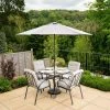 Hadleigh 4 Seater Garden Dining Furniture Set In Grey By Hectare® 1 Hadleigh 4 Seater Garden Dining Furniture Set In Grey By Hectare® -Plants outlet store FU10018GRY main image 516d