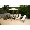 Hadleigh 2.7m Steel Crank Parasol In Ivory (Parasol Only) By Hectare® -Plants outlet store FU10019C Main 7a48