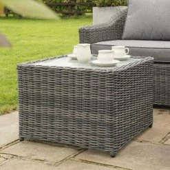 Bunbury Five Seater Rattan Corner Set In Grey By Rowlinson -Plants outlet store FU100890 add image 2 11a4