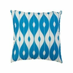 45cm Scatter Cushion In Light Blue Pattern