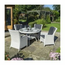 4 Seater Prestbury Round Table Dining Set By Rowlinson® 12 4 Seater Prestbury Round Table Dining Set By Rowlinson® -Plants outlet store FU101219 add image 1 69c4