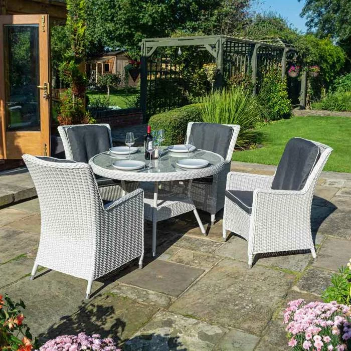 4 Seater Prestbury Round Table Dining Set By Rowlinson® 3 4 Seater Prestbury Round Table Dining Set By Rowlinson®