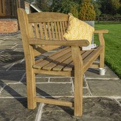1.5m (4ft) Tuscan Hardwood Bench By Rowlinson® -Plants outlet store FU101237 add image 2 9262