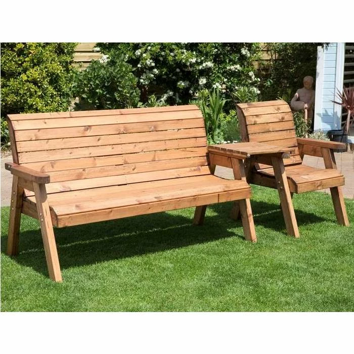 Charles Taylor Wooden Garden 4 Seater Companion Set With Green Cushions 3 Charles Taylor Wooden Garden 4 Seater Companion Set With Green Cushions