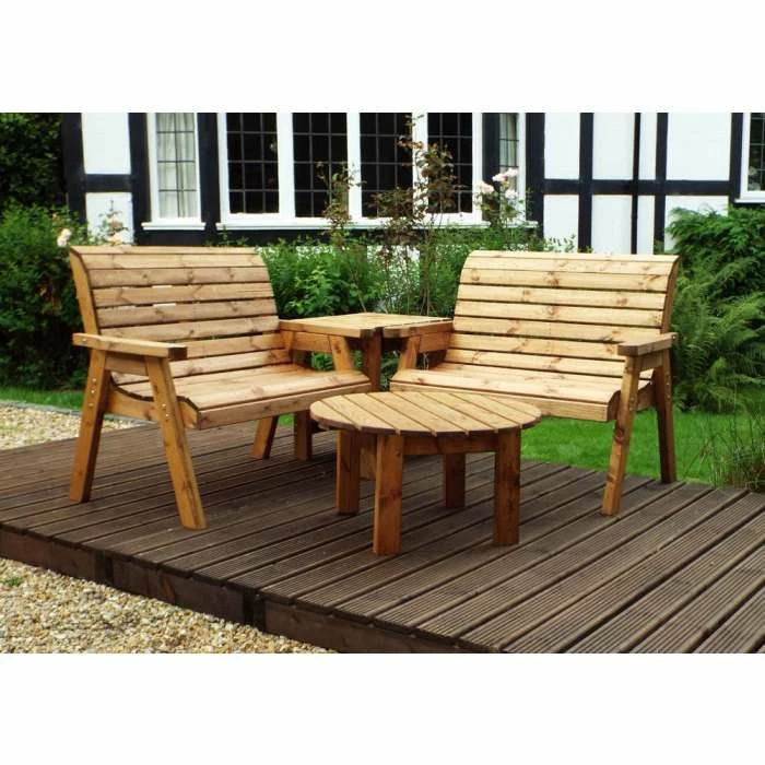 Charles Taylor Wooden Garden 4 Seater Corner Set 4 Charles Taylor Wooden Garden 4 Seater Corner Set - Image 2