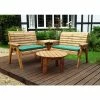 Charles Taylor Wooden Garden 4 Seater Corner Set With Green Cushions 2 Charles Taylor Wooden Garden 4 Seater Corner Set With Green Cushions -Plants outlet store FU101630 main image 0d66