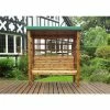 Charles Taylor Wooden Garden Bramham 3 Seat Arbour With Green Cushions 2 Charles Taylor Wooden Garden Bramham 3 Seat Arbour With Green Cushions -Plants outlet store FU101648 main image c768