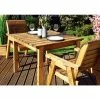 Charles Taylor Wooden Garden 2 Seater Table Set With Burgundy Cushions -Plants outlet store FU101696 main image e21c