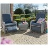 Norfolk Leisure LIFE Rattan Diva 2 Seat Reclining Duo Set In Yacht Grey -Plants outlet store FU101731 main image 0290