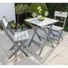 Norfolk Leisure Florenity Eucalyptus Grigio 2 Seat Bistro Set In Grey -Plants outlet store FU101752 main image cfab