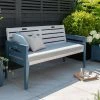 Norfolk Leisure Florenity Eucalyptus Galaxy 3 Seat Bench In Grey