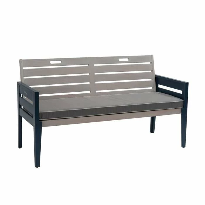 Norfolk Leisure Florenity Eucalyptus Galaxy 3 Seat Bench In Grey 4 Norfolk Leisure Florenity Eucalyptus Galaxy 3 Seat Bench In Grey - Image 2