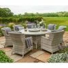 Norfolk Leisure Handpicked Rattan Wroxham 8 Seat Oval Dining In Grey -Plants outlet store FU101825 main image 80dd