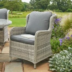 Norfolk Leisure Handpicked Rattan Wroxham 8 Seat Oval Dining In Grey -Plants outlet store FU101825 rollover image cbb0