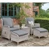 Norfolk Leisure Handpicked Rattan Wroxham 2 Seat Relax Set In Grey -Plants outlet store FU101826 main image caf8