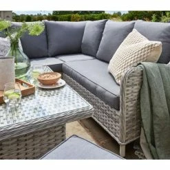 Norfolk Leisure Handpicked Rattan Wroxham 6 Seat Mini Corner In Grey -Plants outlet store FU101827 add image 1 eeac