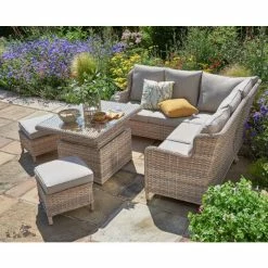 Norfolk Leisure Handpicked Rattan Wroxham 6 Seat Mini Corner In Brown -Plants outlet store FU101828 add image 1 4a0b