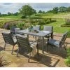Norfolk Leisure Handpicked Aluminium Titchwell 6 Seat Dining Set In Grey -Plants outlet store FU101833 main image 2fe5