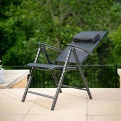 Kennet Reclining 4 Seater Polytex Dining Set In Black By Hectare® 16 Kennet Reclining 4 Seater Polytex Dining Set In Black By Hectare® -Plants outlet store FU10191 add image 5 01d5