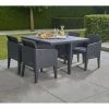 Keter Santiago 4 Seater Garden Dining Set Cube -Plants outlet store FU101923C main image 1b7e