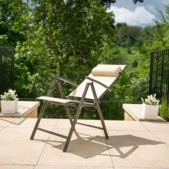 Kennet Reclining 6 Seater Polytex Dining Set In Mocha By Hectare® 16 Kennet Reclining 6 Seater Polytex Dining Set In Mocha By Hectare® -Plants outlet store FU10192BG add image 5 c671