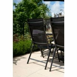 Kennet Set Of 6 Reclining Dining Chairs (Chairs Only) In Black By Hectare® -Plants outlet store FU10192B 3 3549