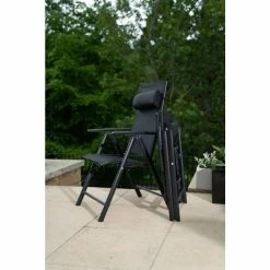 Kennet Set Of 6 Reclining Dining Chairs (Chairs Only) In Black By Hectare®