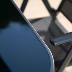 Kennet Reclining 6 Seater Polytex Dining Set In Black By Hectare® -Plants outlet store FU10192 add image 2 c7c2