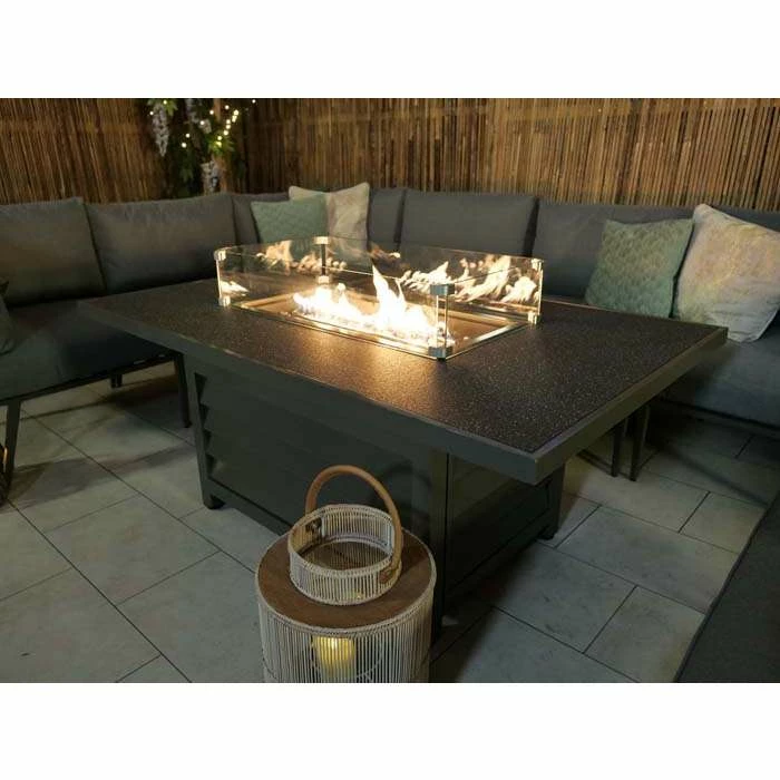 Lifestyle Metal 8 Seater Garden Corner Sofa Set With Rectangular Fire Pit Table By Primrose Living 6 Lifestyle Metal 8 Seater Garden Corner Sofa Set With Rectangular Fire Pit Table By Primrose Living - Image 4