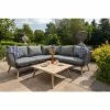 Lifestyle Rattan Rope Detail 5 Seater Garden Corner Sofa Set With Coffee Table By Primrose Living -Plants outlet store FU101979 FullSet bc63