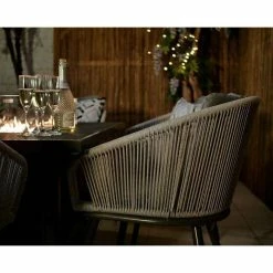 Lifestyle Rope 6 Seater Garden Fire Pit Table Dining Set By Primrose Living 14 Lifestyle Rope 6 Seater Garden Fire Pit Table Dining Set By Primrose Living -Plants outlet store FU101982 ChairClose 5947