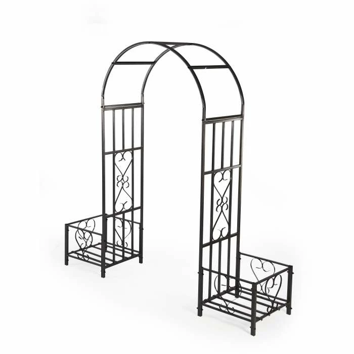 Huntingdon Ornamental Steel Arch & Planter Frames - 2m X 1.1m X 50cm 5 Huntingdon Ornamental Steel Arch & Planter Frames - 2m X 1.1m X 50cm - Image 3