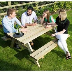 Whitby 6 Seater Folding Picnic Table -Plants outlet store FU102040 add image 2 1618