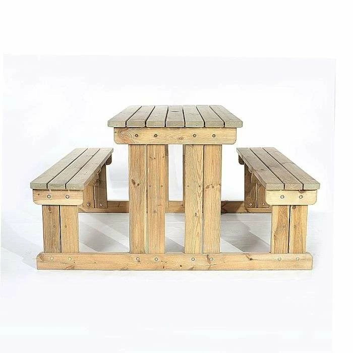 Guernsey 6 Seater Easy Access Walk-in Wooden Picnic Table 4 Guernsey 6 Seater Easy Access Walk-in Wooden Picnic Table - Image 2