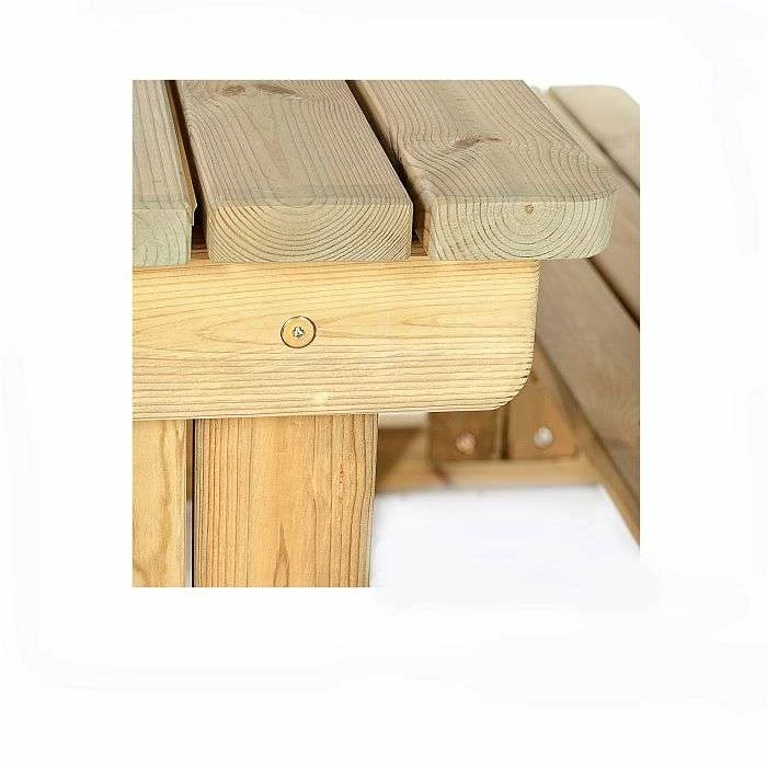 Guernsey 6 Seater Easy Access Walk-in Wooden Picnic Table 7 Guernsey 6 Seater Easy Access Walk-in Wooden Picnic Table - Image 5