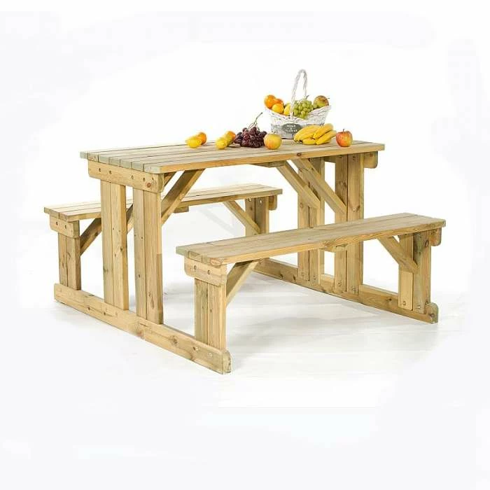 Guernsey 6 Seater Easy Access Walk-in Wooden Picnic Table 3 Guernsey 6 Seater Easy Access Walk-in Wooden Picnic Table