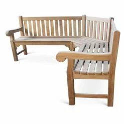 212cm Queensbury Wooden Corner Bench -Plants outlet store FU102061 add image 3 9aa0