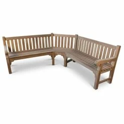 212cm Queensbury Wooden Corner Bench -Plants outlet store FU102061 add image 4 9f26