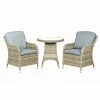Wentworth Rattan Bistro Set | 70cm Round Table With 2 Imperial Chairs